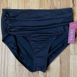 NWT Woman’s High Waisted Swim Bottoms | Black | Size Medium
